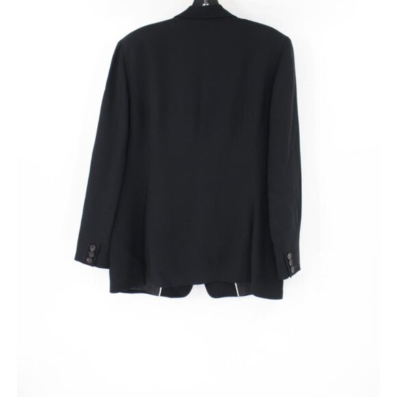 Lafayette 148 blazer womens 8 Responsible Finesse Crepe Piped Peak Lapel viscose - Picture 8 of 14